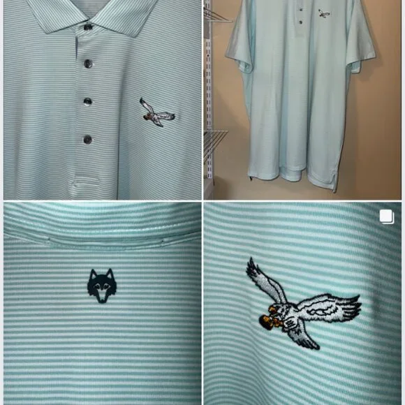 Greyson x Philadelphia Eagles Performance Polo XXL | Golf Shirt NWT - Picture 2 of 9
